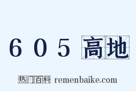 605高地是什么意思的图片